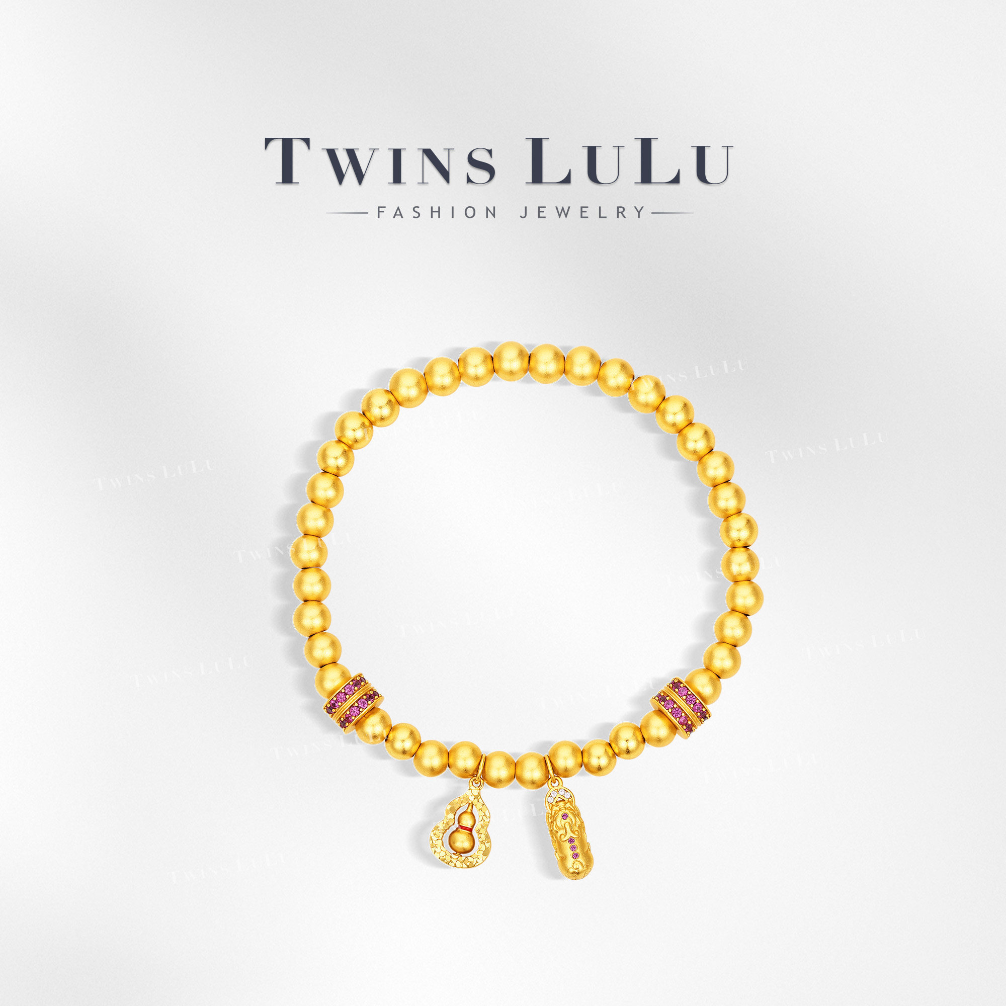 TWINS LULU【双福运】精致气质花生葫芦手链TSS10389