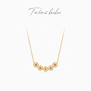 招财铜钱项链TSJ7694 气质传统中国风中式 TWINS LULU时尚