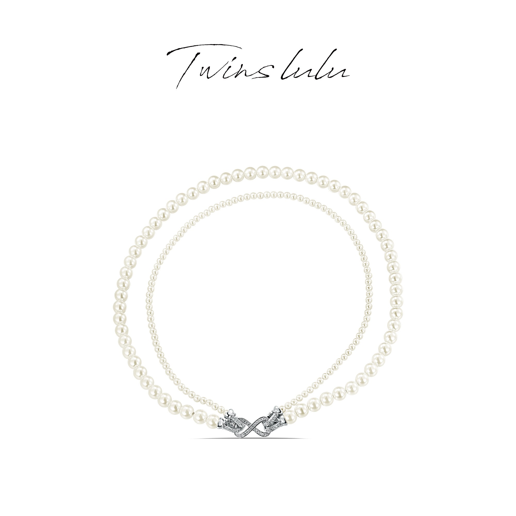 TWINSLULU扭结螺旋双层时尚项链