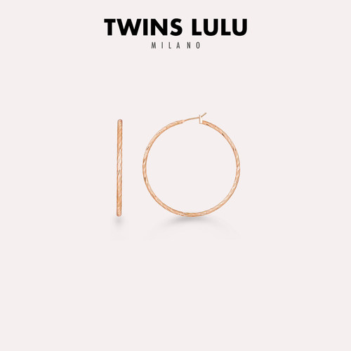 TWINSLULU素圈耳环简约洋气