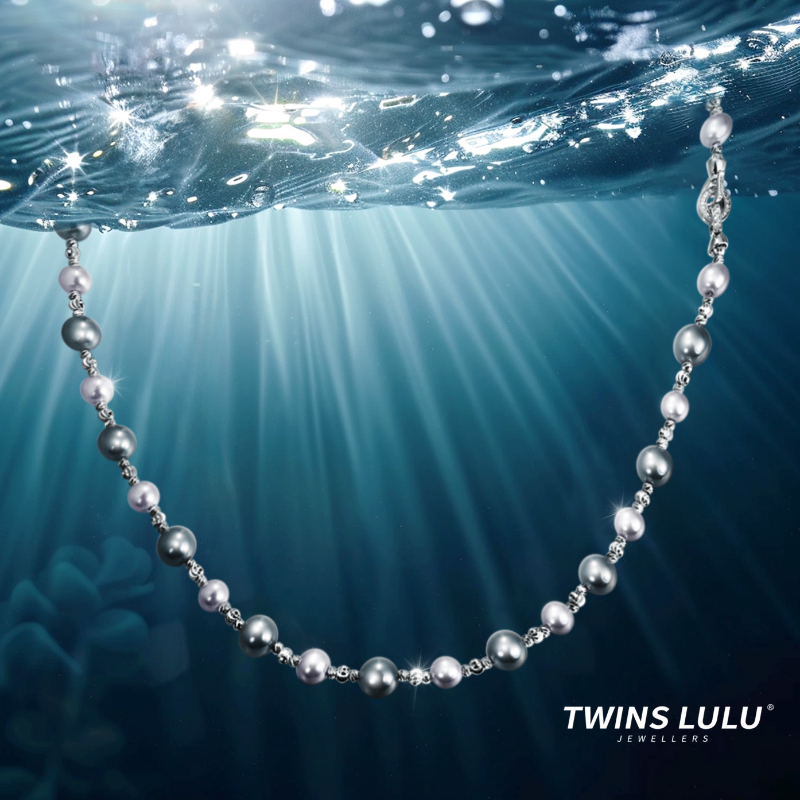 TWINS LULU气质温柔轻奢高级珠珠双扣精致项链母亲节礼物TSJ9290