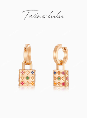TWINS LULU时尚气质设计感彩色包包耳环TSL2790女神节礼物