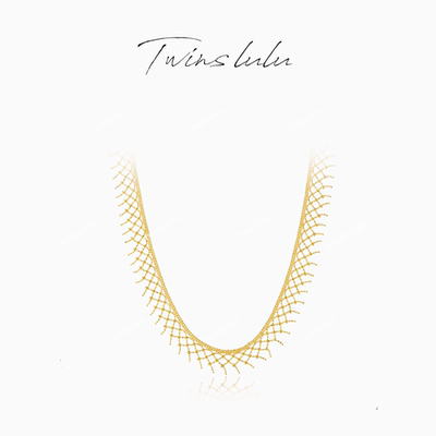 TWINSLULU高级感流苏蕾丝项链