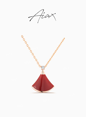 TWINS LULU轻奢小裙子蛇年红色项链TSJ9447