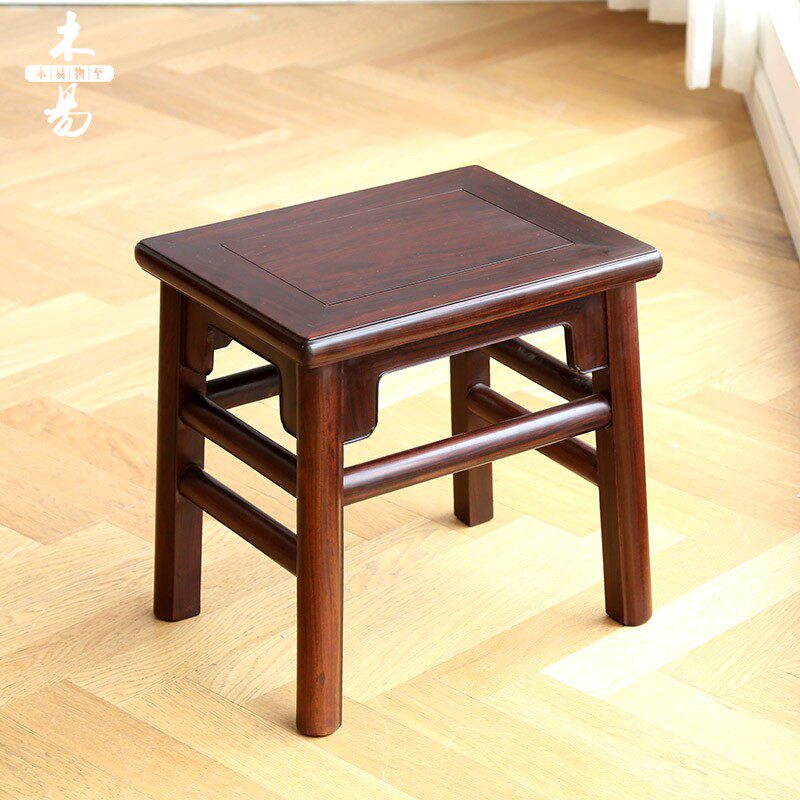 东非酸枝小方凳红木富贵凳新实木中式小四方椅儿童凳木易家具