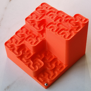 3d打印Hilbert Curve Marble Run希尔伯特曲线弹珠轨道解压玩具
