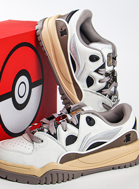 李宁经典休闲鞋男2026春新款宝可梦联名潮跃小火龙运动鞋 AGCW167