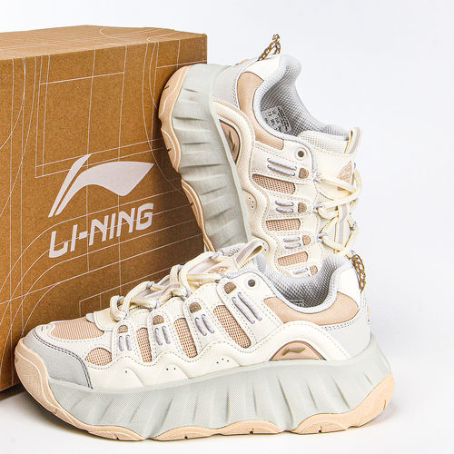 李宁经典休闲鞋女子曲奇鞋运动鞋