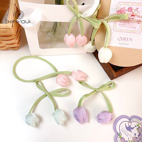 母亲节郁金香花朵情人节装饰配件