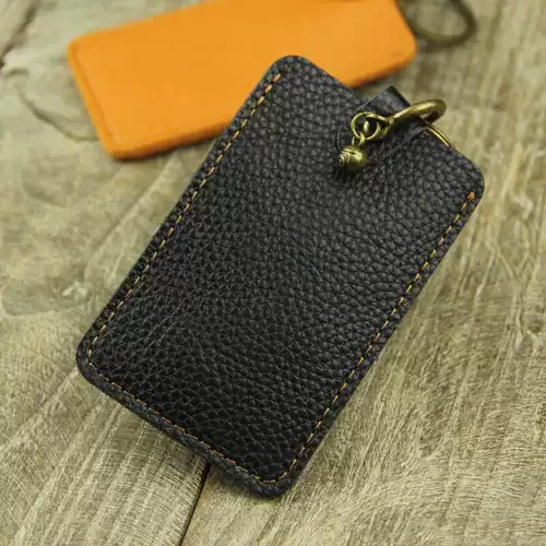 Кожаный чехол для проездного и картхолдер, брелок, мультяшный защитный чехол