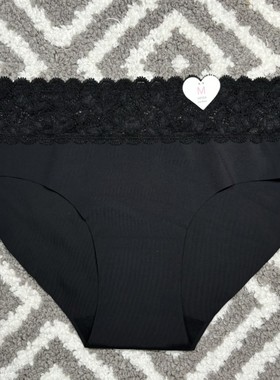 119元5条6ixty8ight专柜正品黑色蕾丝无痕一片式内裤 底裤PT12468