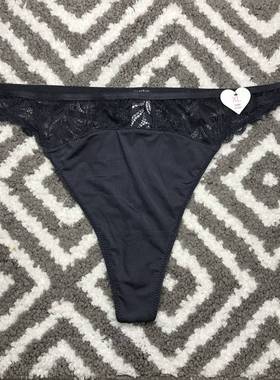 119元5条6ixty8ight专柜正品 奥伯蓝色蕾丝透视T裤丁字内裤 底裤