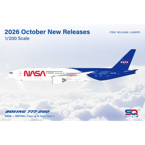 NASA美国航天局波音777合金模型