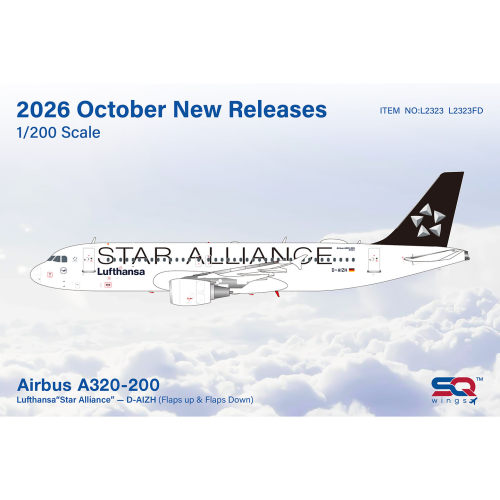 德国汉莎航空空客A320合金模型
