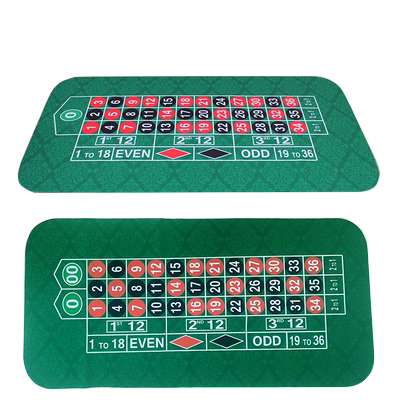 轮盘桌垫橡胶美式双O或欧式单O扑克桌布筹码台布Roulette Mat