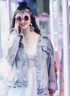 男孩女孩生日派对红色粉色黄色蓝色网红个性眼镜派对儿童生日装扮