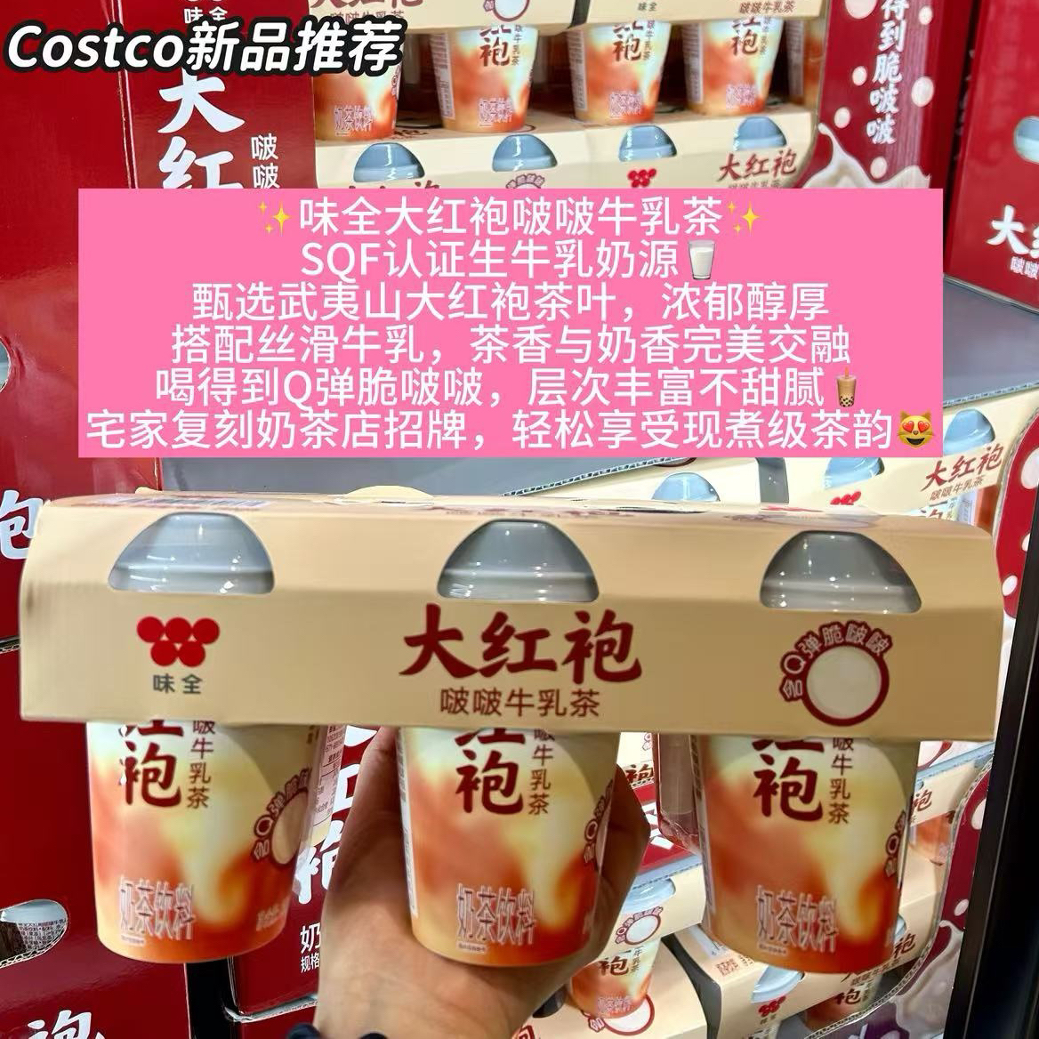 味全大红袍啵啵牛乳茶250克*6杯