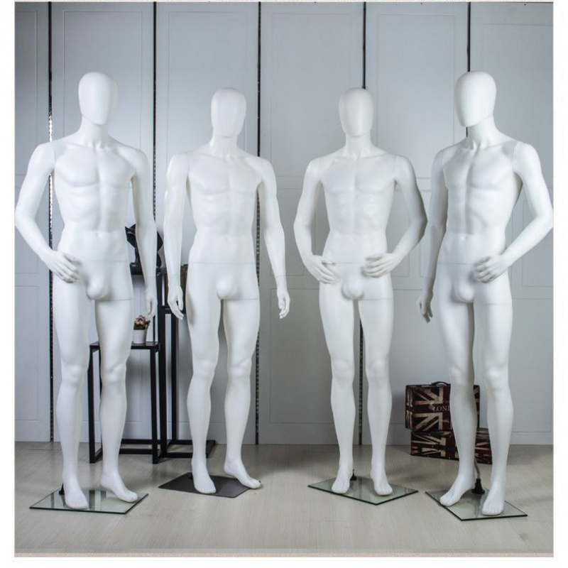 白色男体模特橱窗展示架