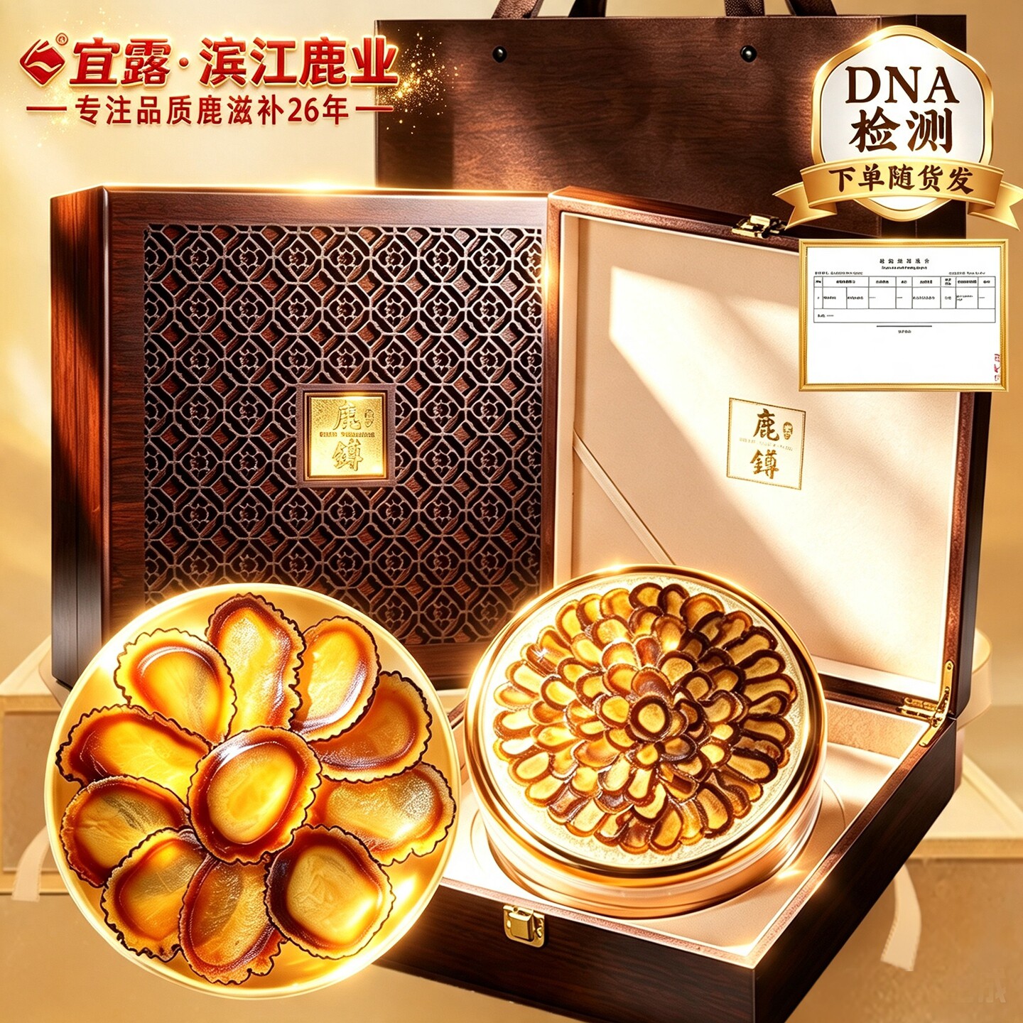 宜露【高品质认证】梅花鹿全蜡片