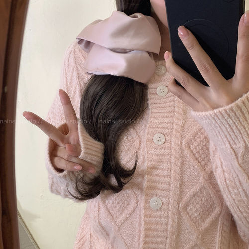 缎面大肠发圈~彩色超大号！基础款缎面高级感扎马尾丸子头发绳女