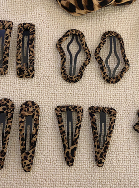 2只装！豹纹BB夹~y2k千禧辣妹2025新款爆款侧边夹刘海夹发饰头饰