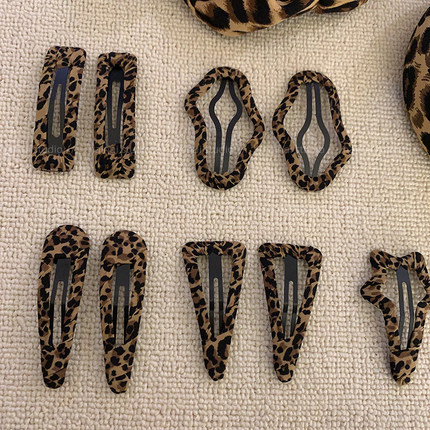2只装！豹纹BB夹~y2k千禧辣妹2025新款爆款侧边夹刘海夹发饰头饰