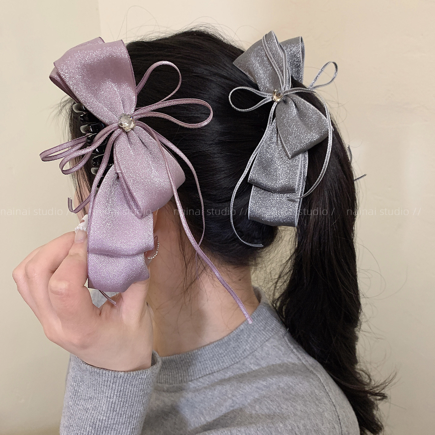 月光少女~褶皱蝴蝶结香蕉夹韩系高马尾夹竖夹时髦后脑勺发夹发饰,饰品/流行首饰/时尚饰品新,发饰,淘宝优惠券,粉丝福利购,淘宝优惠卷