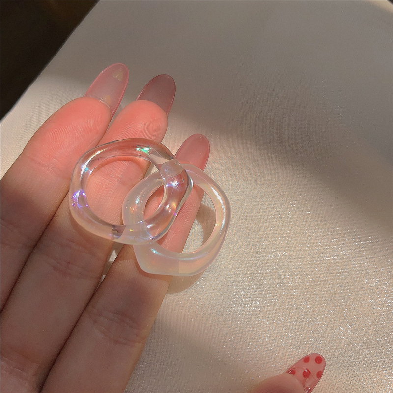 超仙人鱼姬戒指组合闪闪透明树脂
