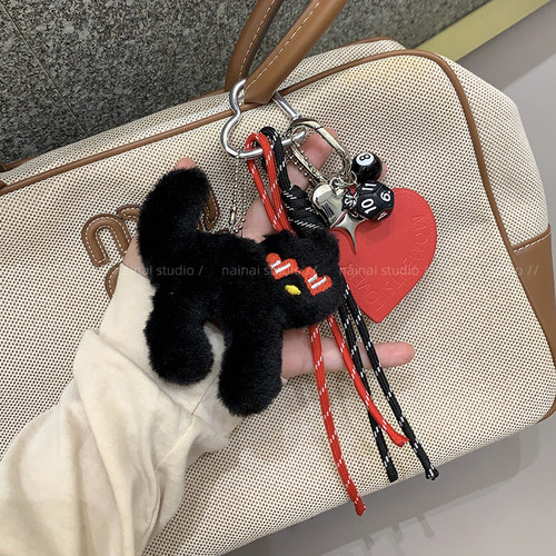 红色爱心登山绳包包挂件