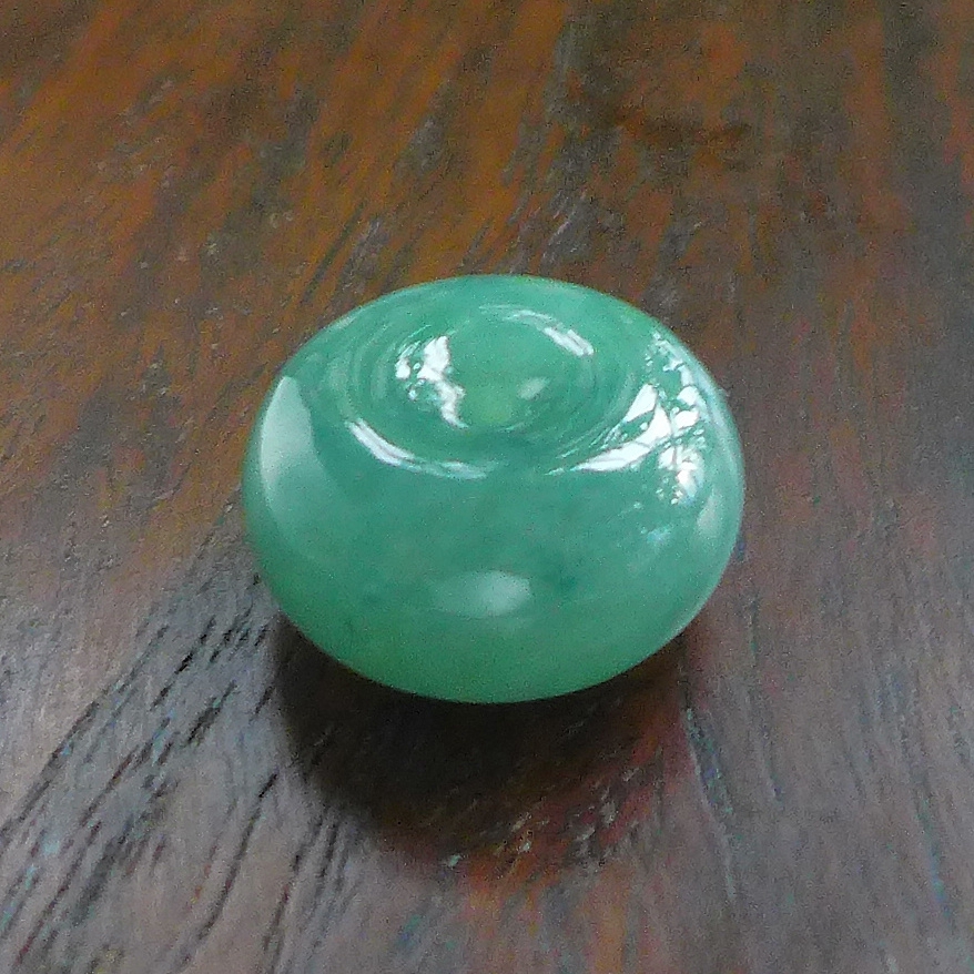 工厂直销150# A货老种满蓝水绿果冻起胶饱满小胖墩平安扣翡翠吊坠