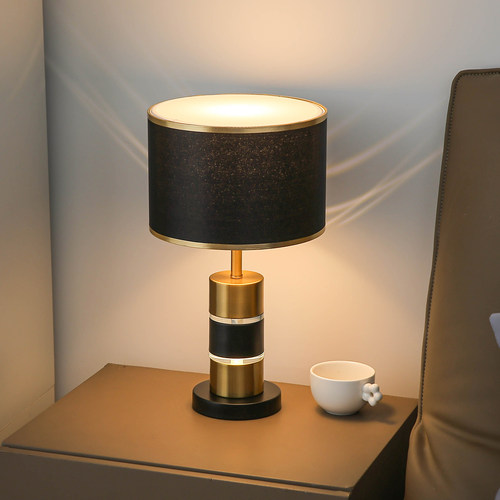 中式复古典中国风卧室可调光遥控