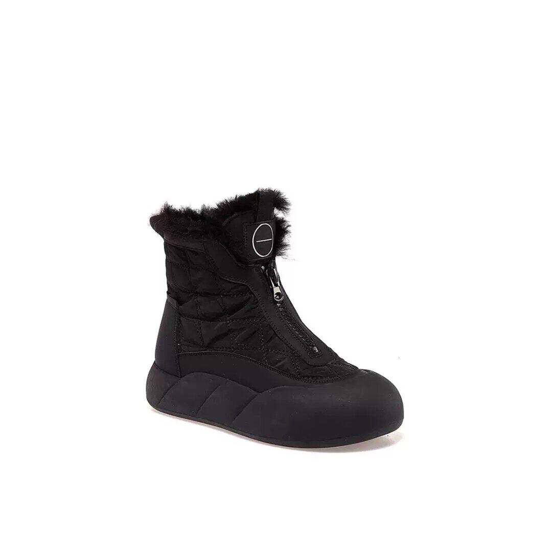 断码滑雪地靴厚底增高5公分防水百搭女鞋百搭加厚保暖