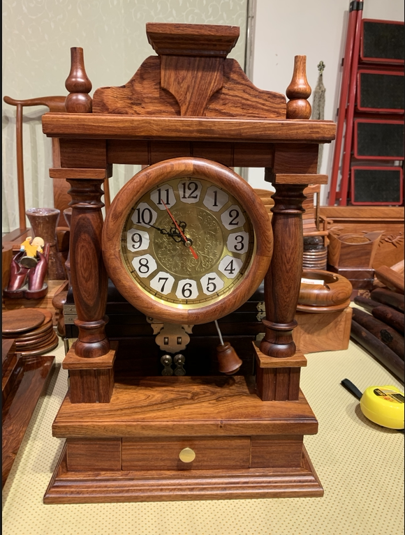 缅花摆钟一个发货前发实物图包邮