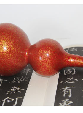 大漆葫芦镇纸纯手工制作纯天然漆器