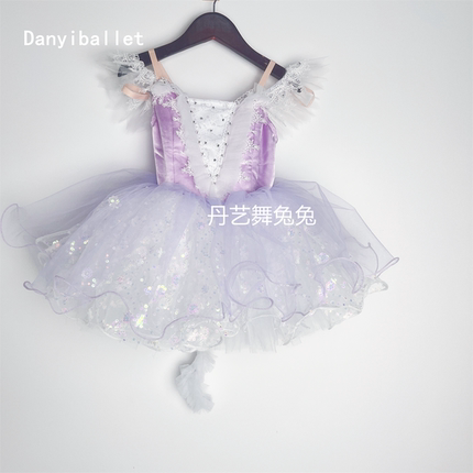 简易女童玩具猫芭蕾舞服蓬蓬纱裙tutu盘裙比赛服演出服PDE定制