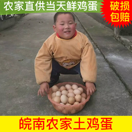 土鸡蛋农家散养新鲜草鸡蛋正宗笨鸡蛋30枚【顺丰包邮】