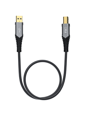 FiiO/飞傲LA-UB1方口USB-A转USB-B转接线K5 Pro/K9 Pro解码音频线