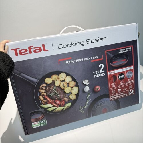 武汉山姆代购特福TEFAL32cm炒锅不粘锅家用平底煎炒菜电磁炉铁锅