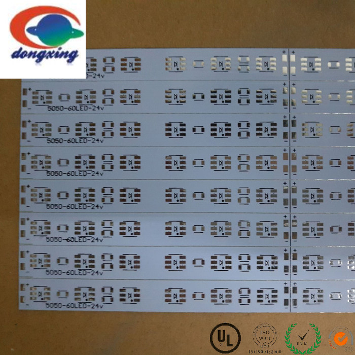 5050展柜硬灯条铝基板/PCB电路板/5050单色线路板,1米60灯12V