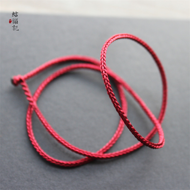 全手工编制项链绳密宗红项圈短项链男女款儿童定制手编可定制颜色