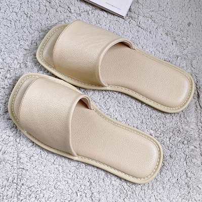 男女牛皮家居拖鞋薄底消音不臭脚