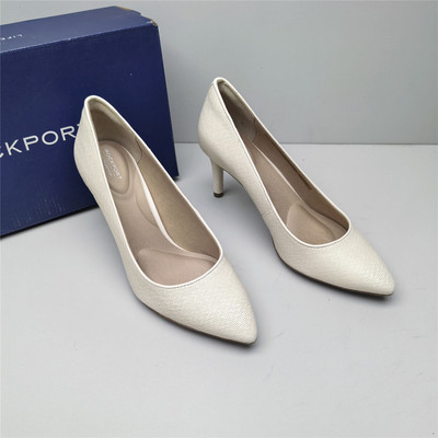 Rockport/乐步正品撤柜换季清仓牛皮尖头细跟软底舒适时装女鞋m版