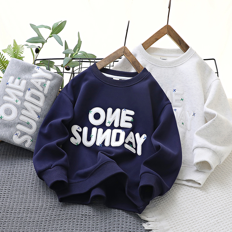 春季男童时髦儿童卫衣春秋款