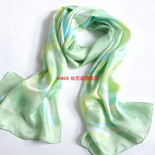 真丝长巾女丝巾西丽纱桑蚕丝围巾