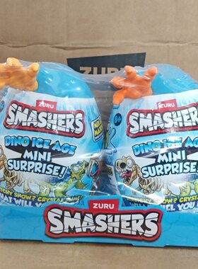 ZURU筑愉74145爆裂小子冰河世纪迷你考古蛋(2只装)盲盒儿童玩具