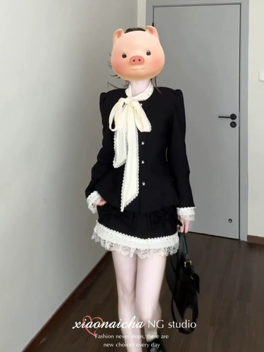 Осенний комплект, юбка, куртка, французский стиль, в стиле Шанель, премиум класс