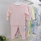 花草记4新款 5岁儿童家居睡衣 套舒棉1 秋冬男女秋衣秋裤 分体棉毛衫