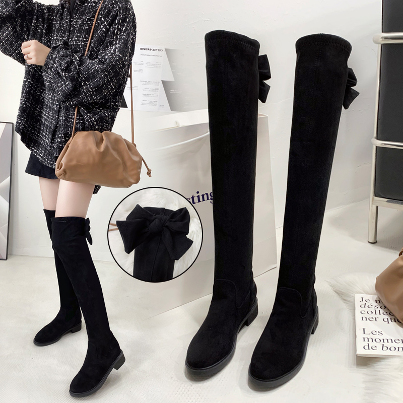 秋冬弹力2025新款加绒瘦瘦靴子