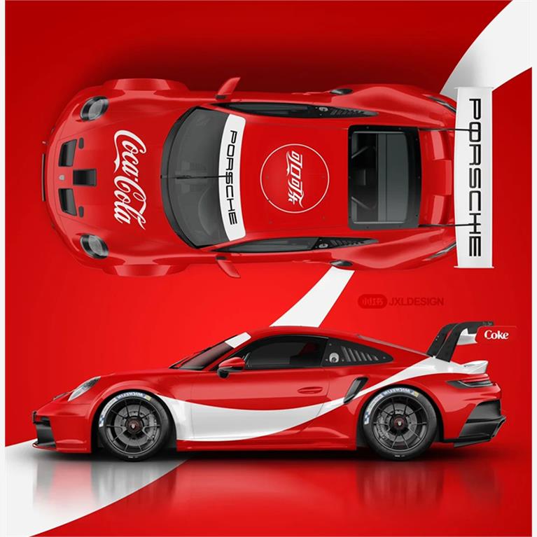 保时捷911车贴拉花GT3CUP