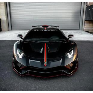 兰博基尼Aventador车贴拉花 63贴纸大牛极速闪电车 机盖引擎盖SVJ